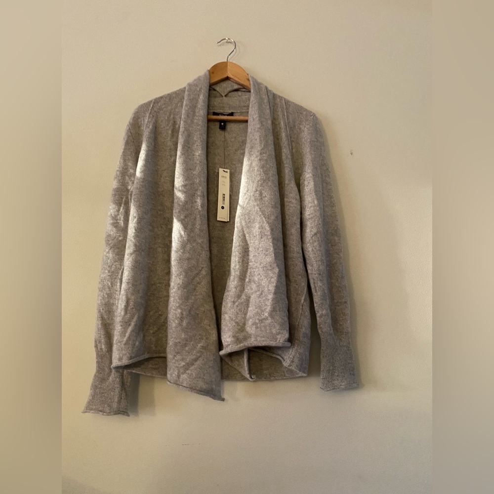 NWT Aqua Cashmere Cardigan Women’s size XL Waterfall Draped Open - Picture 10 of 10